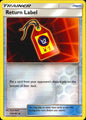Return Label 153/181 Uncommon Team Up Pokemon Reverse Holo Near Mint