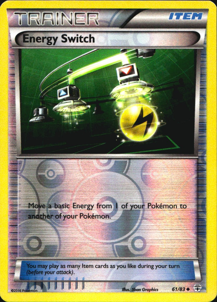 Energy Switch 61/83 Uncommon Generations Pokemon Reverse Holo Near Mint