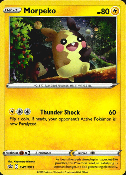 Morpeko SWSH012 Promo SWSH Black Star Pokemon Near Mint