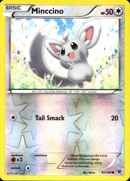 Minccino 87/124 Common Fates Collide Pokemon Reverse Holo Near Mint
