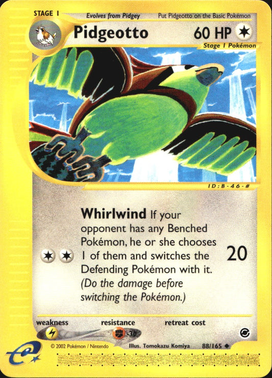Pidgeotto 88/165 Uncommon Expedition Base Set Pokemon Near Mint