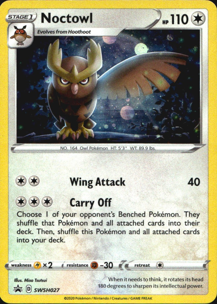 Noctowl 144/202 Rare Sword & Shield Pokemon Near Mint