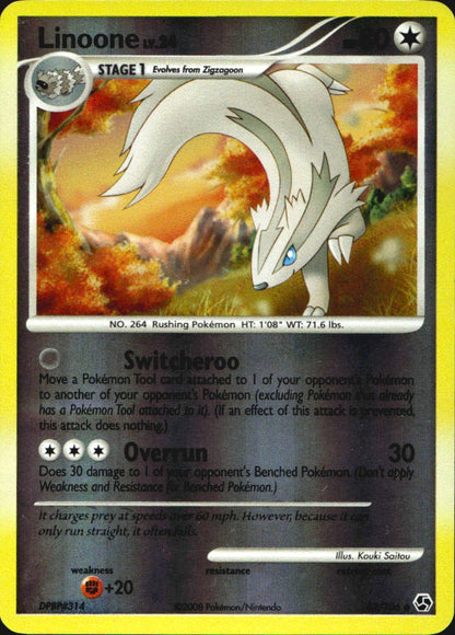 Linoone 43/106 Uncommon Great Encounters Pokemon Reverse Holo Near Mint