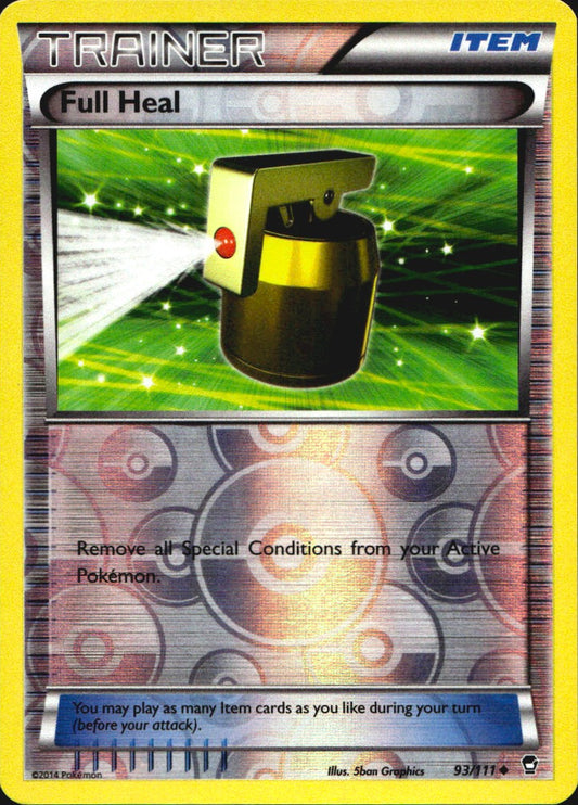 Full Heal 93/111 Uncommon Furious Fists Pokemon Reverse Holo Near Mint