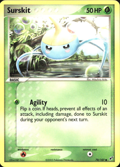 Surskit 78/107 Common Deoxys Pokemon Near Mint