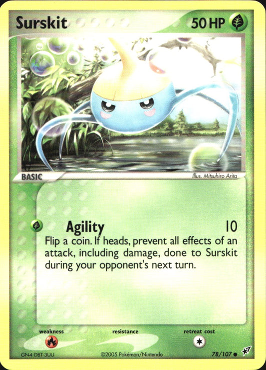 Surskit 78/107 Common Deoxys Pokemon Near Mint