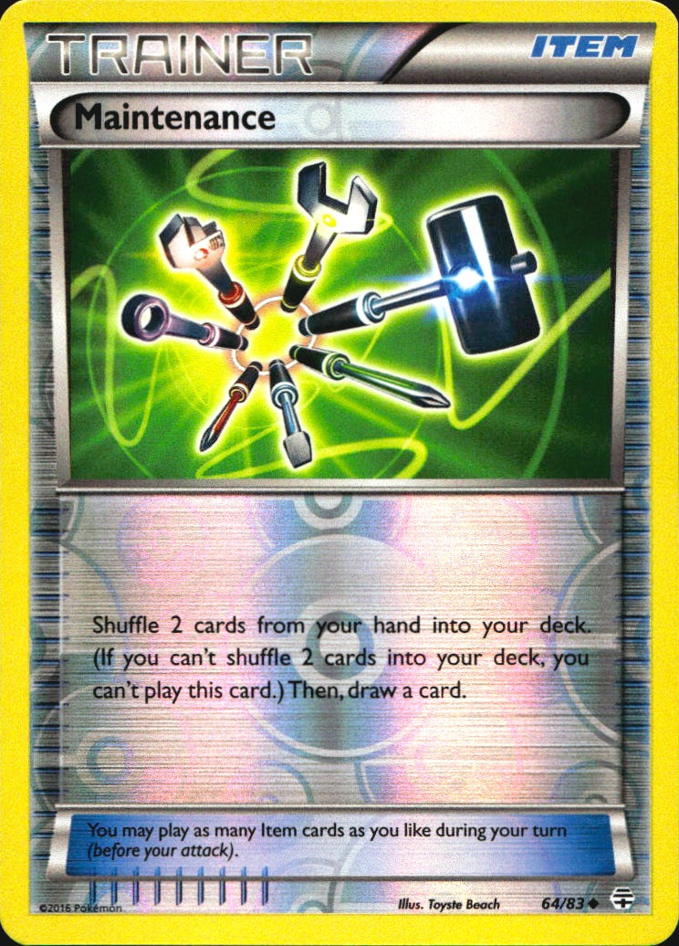 Maintenance 64/83 Uncommon Generations Pokemon Reverse Holo Near Mint