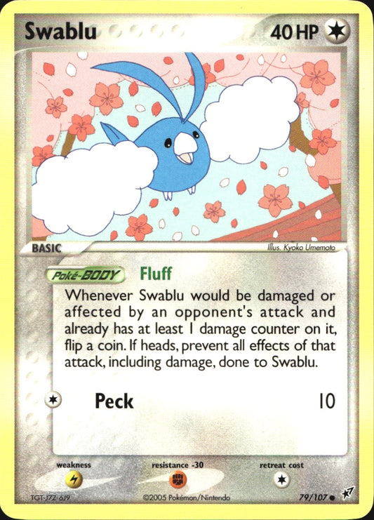 Swablu 79/107 Common Deoxys Pokemon Near Mint