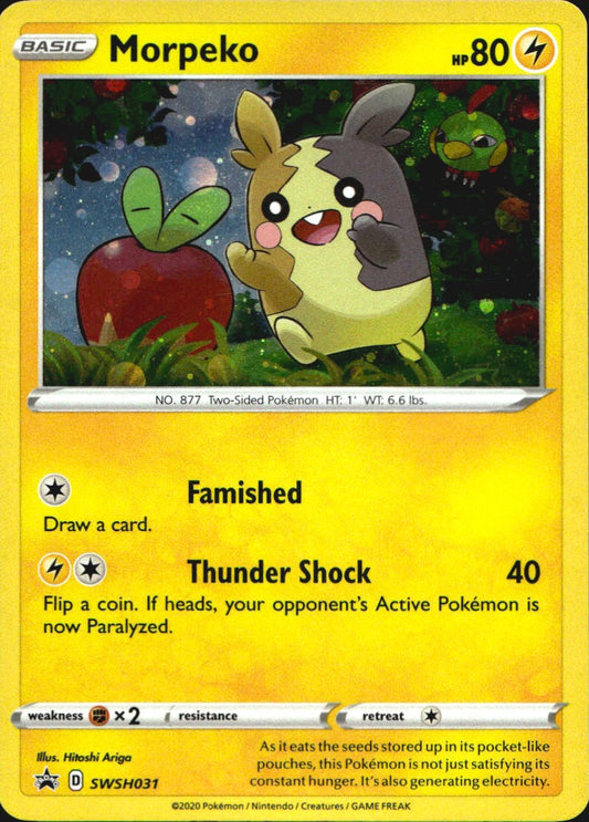 Morpeko SWSH031 Promo SWSH Black Star Pokemon Near Mint