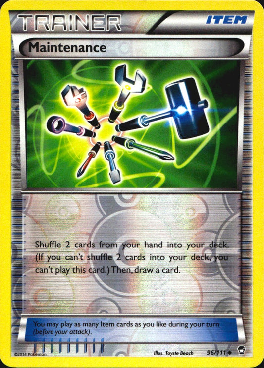 Maintenance 96/111 Uncommon Furious Fists Pokemon Reverse Holo Near Mint