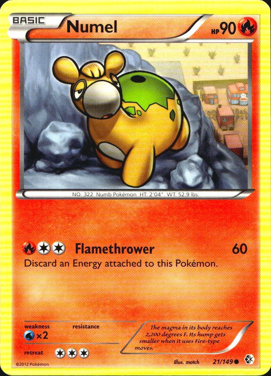 Numel 21/149 Common Boundaries Crossed Pokemon Near Mint