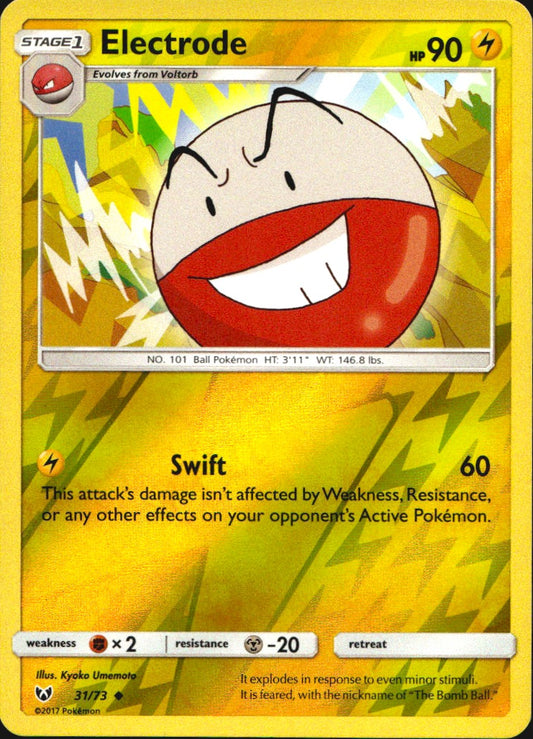 Electrode 31/73 Uncommon Shining Legends Pokemon Reverse Holo Near Mint