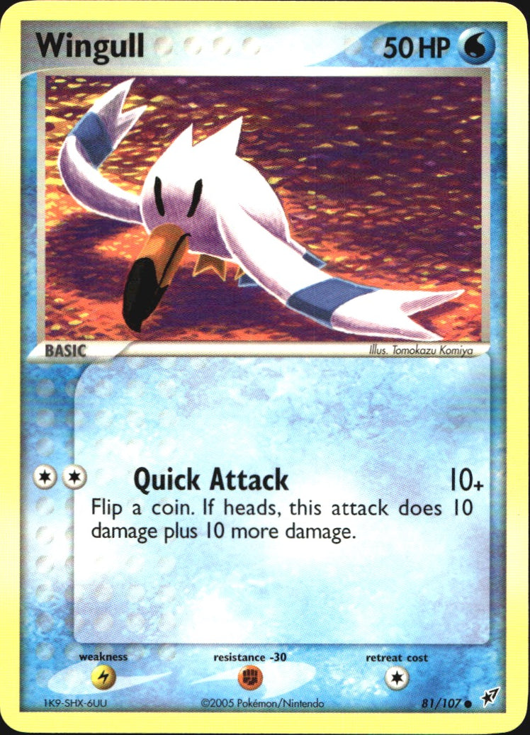 Wingull 81/107 Common Deoxys Pokemon Near Mint
