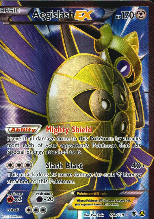Aegislash EX 65a/119 Rare Ultra Phantom Forces Pokemon Near Mint