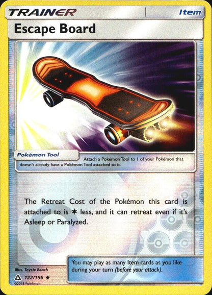 Escape Board 122/156 Uncommon Ultra Prism Pokemon Reverse Holo Near Mint