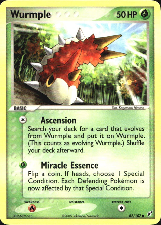 Wurmple 82/107 Common Deoxys Pokemon Near Mint