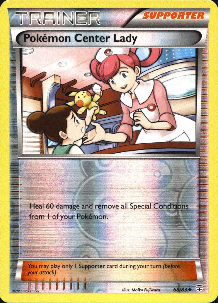 Pokemon Center Lady 68/83 Uncommon Generations Pokemon Reverse Holo Near Mint