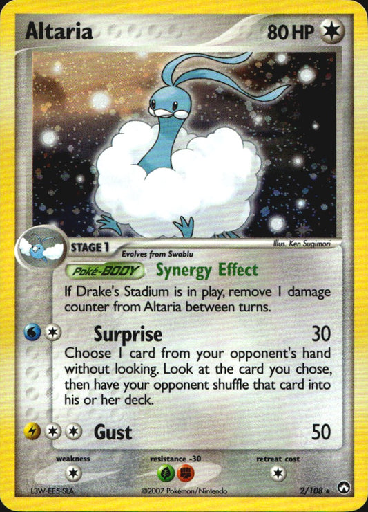 Altaria 2/108 Holo Rare Power Keepers Pokemon Near Mint