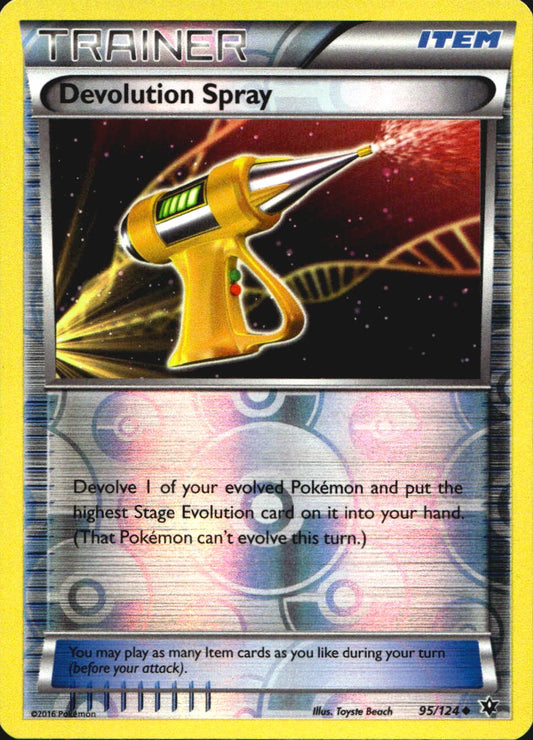Devolution Spray 95/124 Uncommon Fates Collide Pokemon Reverse Holo Near Mint