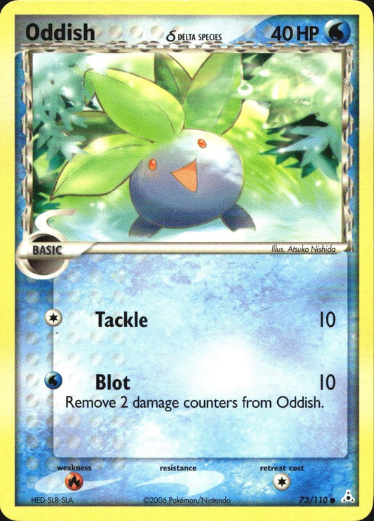 Oddish 73/110 Common Holon Phantoms Pokemon Near Mint