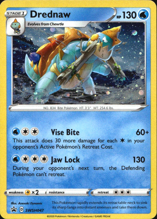 Drednaw SWSH047 Promo SWSH Black Star Pokemon Near Mint