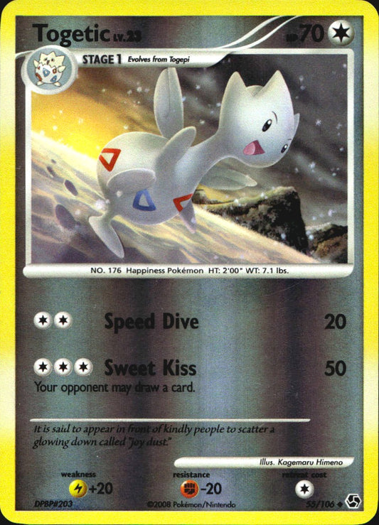 Togetic 55/106 Uncommon Great Encounters Pokemon Reverse Holo Near Mint