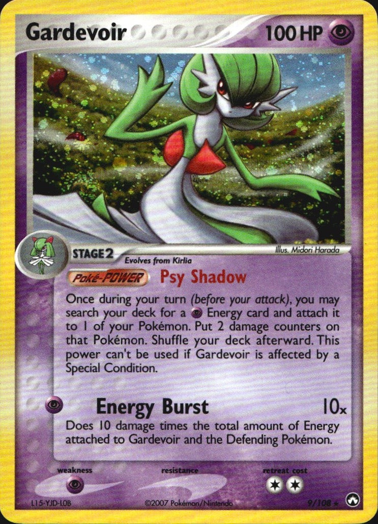 Gardevoir 9/108 Holo Rare Power Keepers Pokemon Near Mint