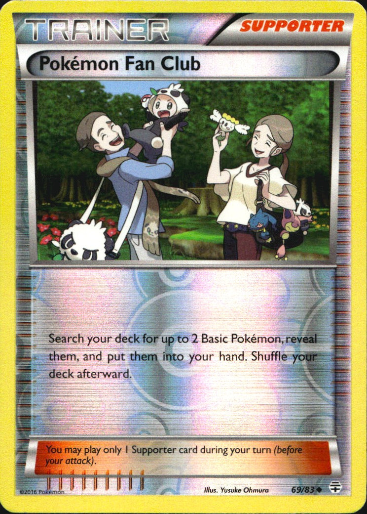 Pokemon Fan Club 69/83 Uncommon Generations Pokemon Reverse Holo Near Mint