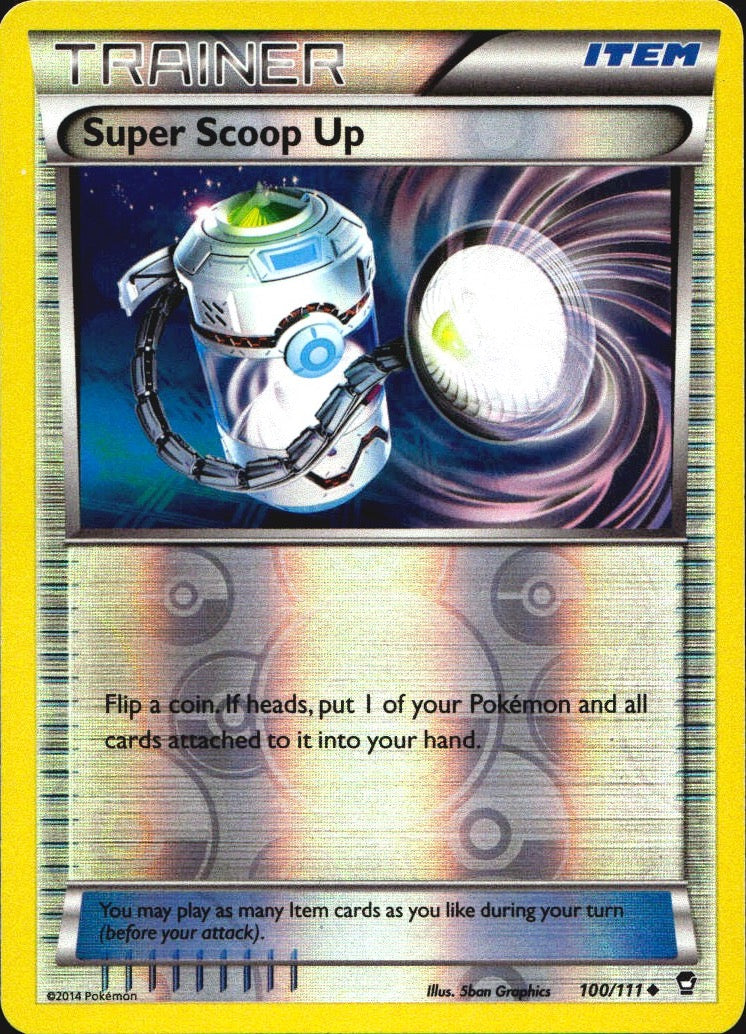 Super Scoop Up 100/111 Uncommon Furious Fists Pokemon Reverse Holo Near Mint