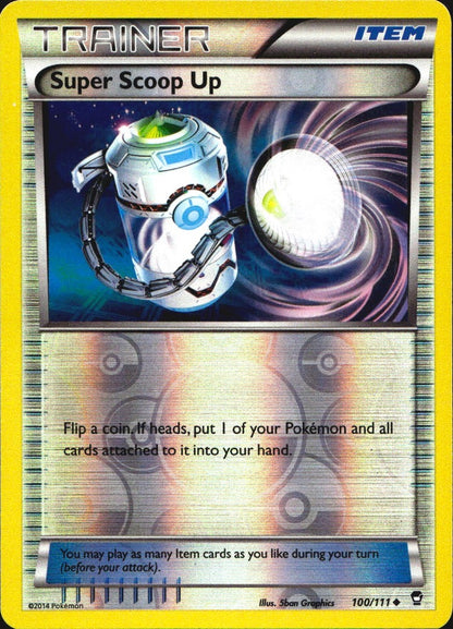 Super Scoop Up 100/111 Uncommon Furious Fists Pokemon Reverse Holo Near Mint