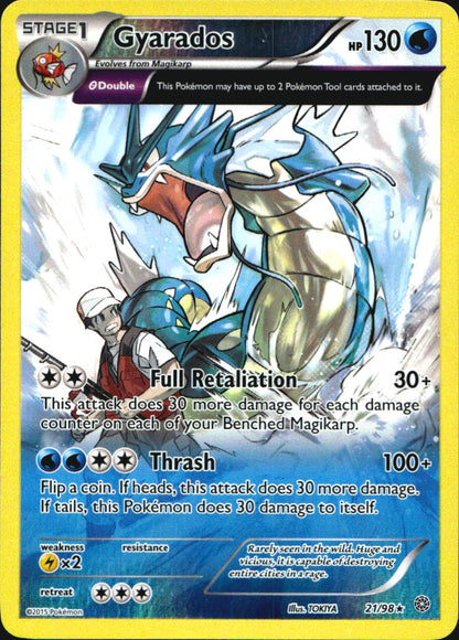 Gyarados 21/98 Holo Rare Ancient Origins Pokemon Reverse Holo Near Mint