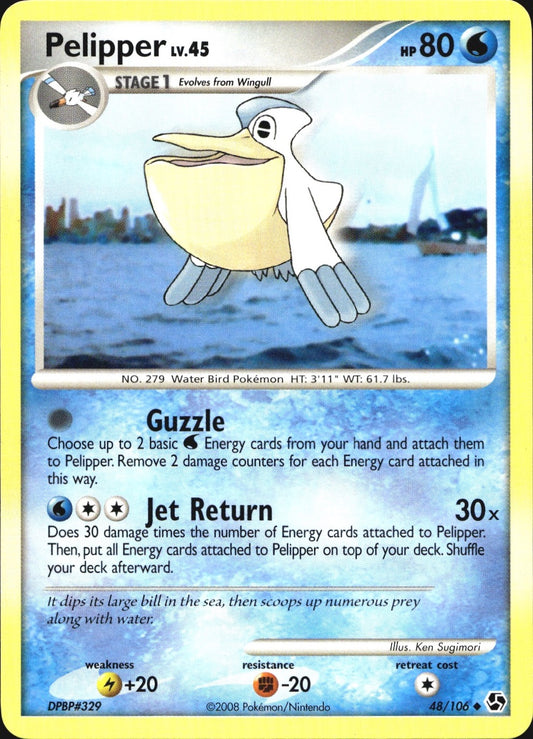 Pelipper 48/106 Uncommon Great Encounters Pokemon Near Mint