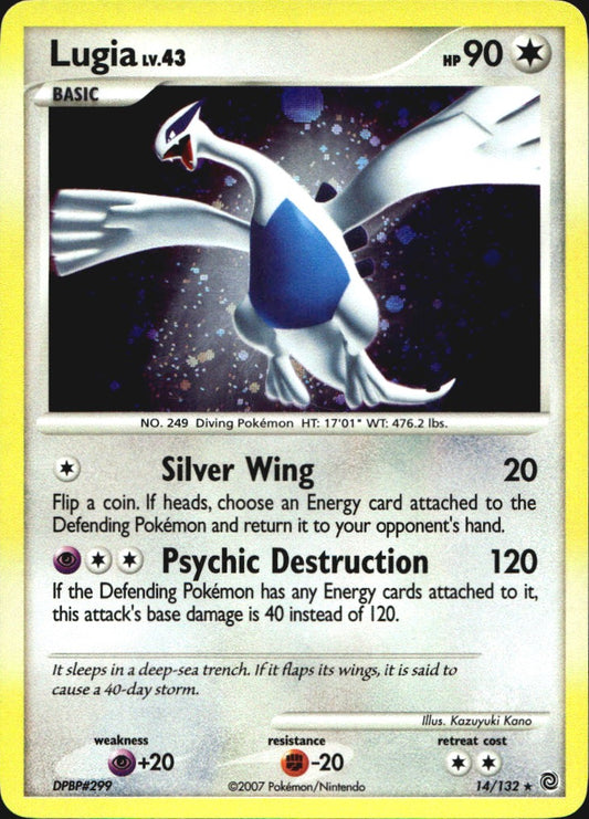 Lugia 14/132 Holo Rare Secret Wonders Pokemon Near Mint