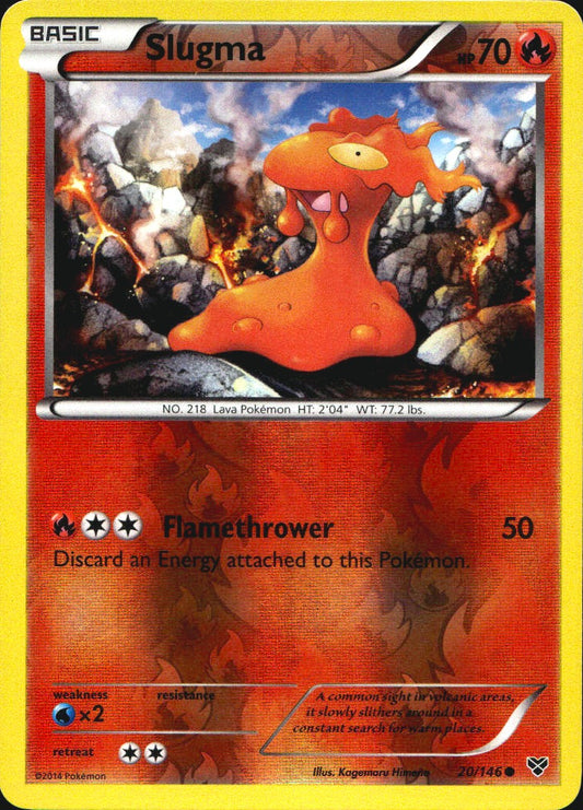 Slugma 20/146 Common XY Pokemon Reverse Holo Near Mint