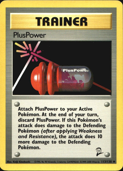 PlusPower 113/130 Uncommon Base Set 2 Pokemon Near Mint