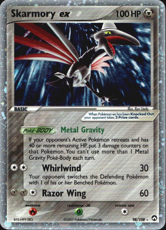 Skarmory ex 98/108 Holo Rare EX Power Keepers Pokemon Near Mint