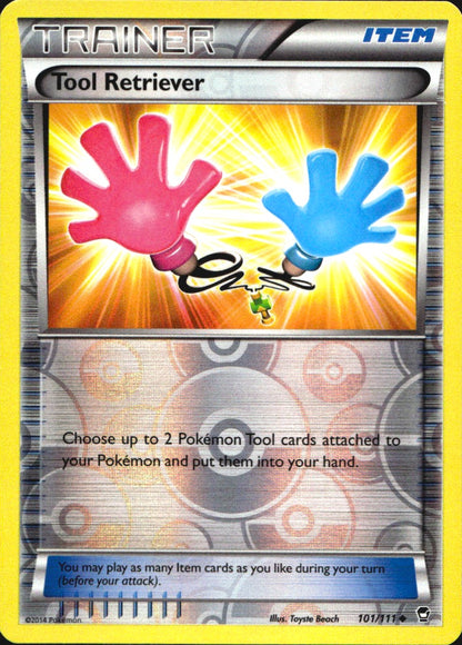 Tool Retriever 101/111 Uncommon Furious Fists Pokemon Reverse Holo Near Mint
