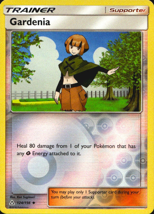 Gardenia 124/156 Uncommon Ultra Prism Pokemon Reverse Holo Near Mint
