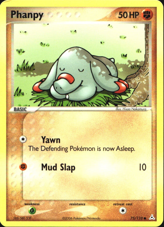 Phanpy 75/110 Common Holon Phantoms Pokemon Near Mint