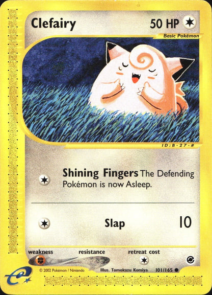 Clefairy 101/165 Common Expedition Base Set Pokemon Near Mint