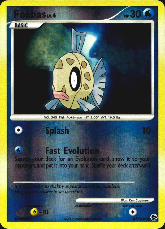Feebas 67/106 Common Great Encounters Pokemon Reverse Holo Near Mint
