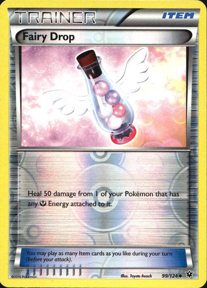 Fairy Drop 99/124 Uncommon Fates Collide Pokemon Reverse Holo Near Mint
