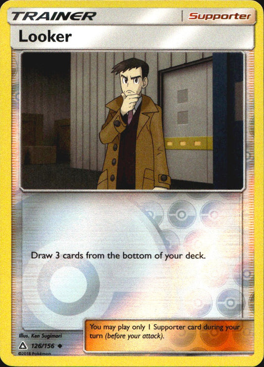 Looker 126/156 Uncommon Ultra Prism Pokemon Reverse Holo Near Mint