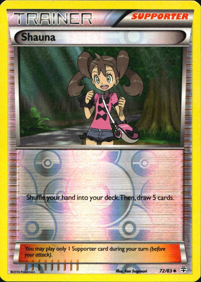 Shauna 72/83 Uncommon Generations Pokemon Reverse Holo Near Mint
