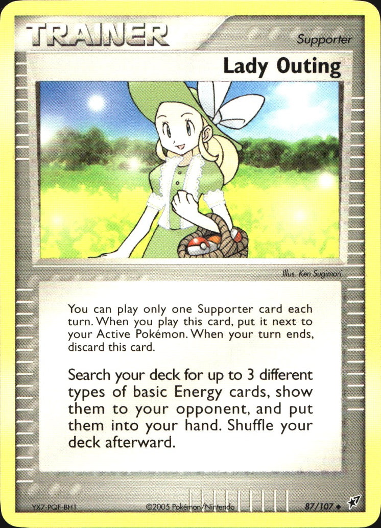 Lady Outing 87/107 Uncommon Deoxys Pokemon Near Mint