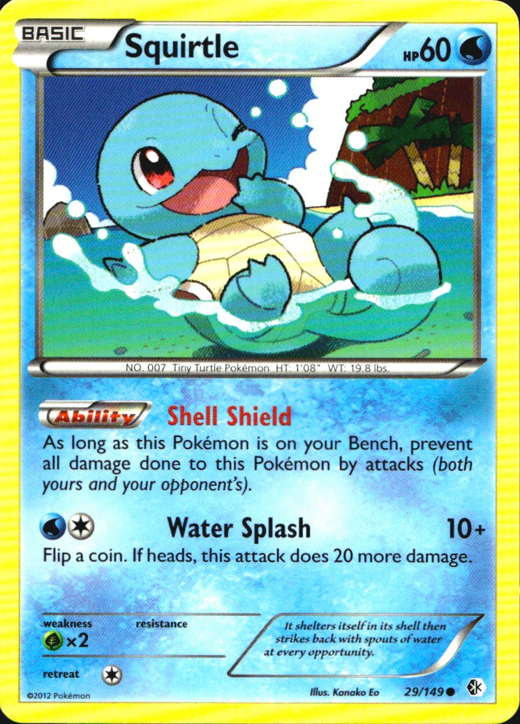Squirtle 29/149 Common Boundaries Crossed Pokemon Near Mint