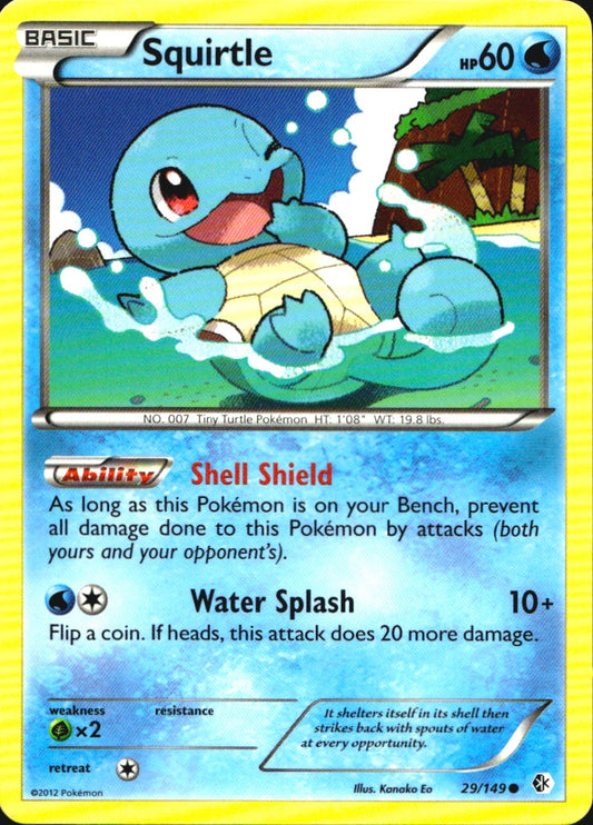 Squirtle 29/149 Common Boundaries Crossed Pokemon Near Mint