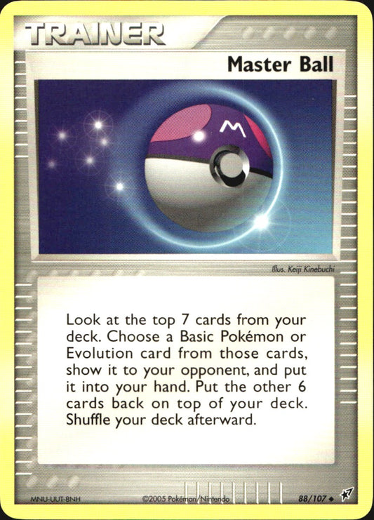 Master Ball 88/107 Uncommon Deoxys Pokemon Near Mint