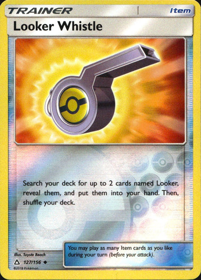 Looker Whistle 127/156 Uncommon Ultra Prism Pokemon Reverse Holo Near Mint