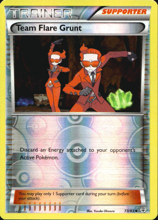 Team Flare Grunt 73/83 Uncommon Generations Pokemon Reverse Holo Near Mint